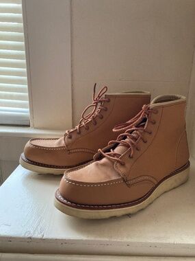Red Wing "Classic Mac" Women's Short Boot in Tan Boundary Leather